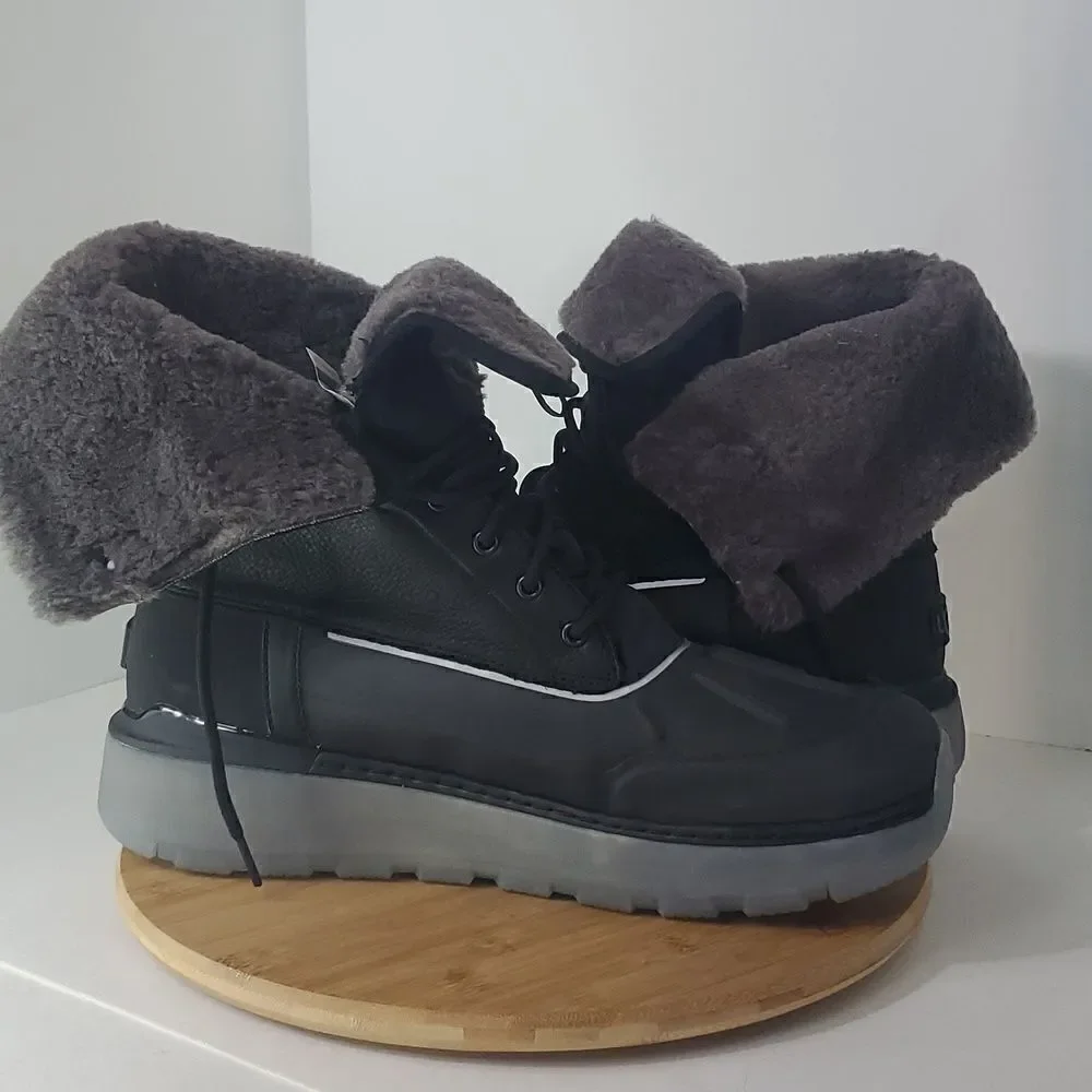 UGG Men's City Butte Weather Boot Black Size 15